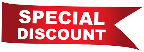 you are eligible to have a special discount